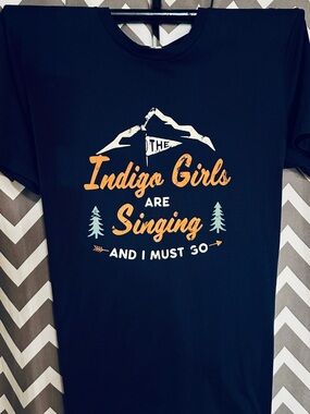 Indigo Girls Are Singing Graphic Tee - Navy
